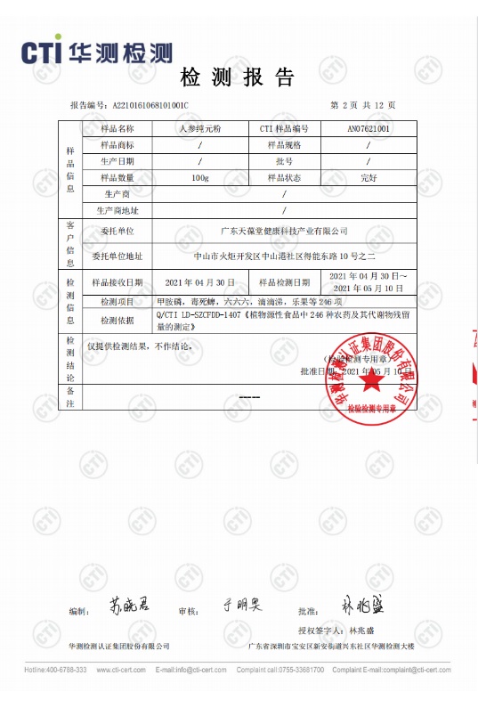 Sample Information